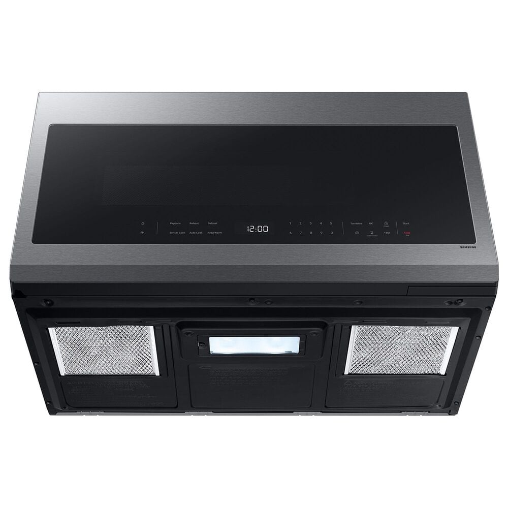 Samsung Bespoke 2.1 Cu. Ft. Smart Over-The-Range Microwave with Auto-Dimming Glass Touch Controls and LED Display in Fingerprint Resistant Stainless Steel, , large