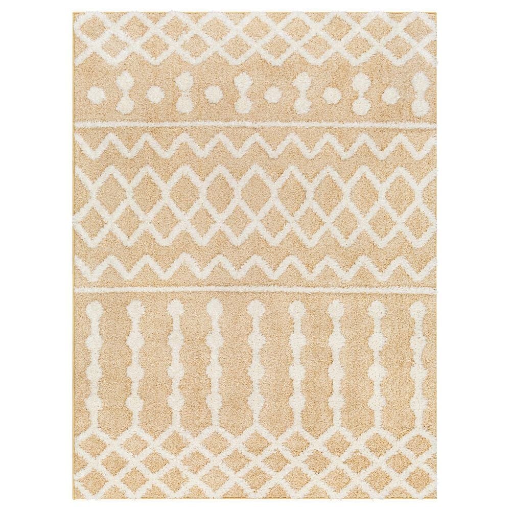 Surya Rodos Southwestern 5"3" x 7" Mustard, White,Tan Area Rug, , large