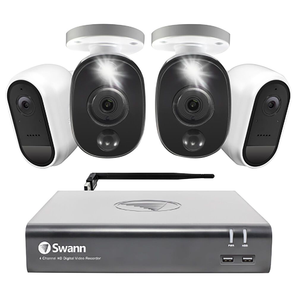 Swann 4-Camera 1080p Full HD DVR Flex Security System, , large