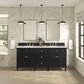 James Martin Vanities Lorelai 72" Double Bathroom Vanity in Black Onyx with 3 cm Eternal Jasmine Pearl Silestone Top, Rectangular Sinks and FreePower Wireless Charger, , large
