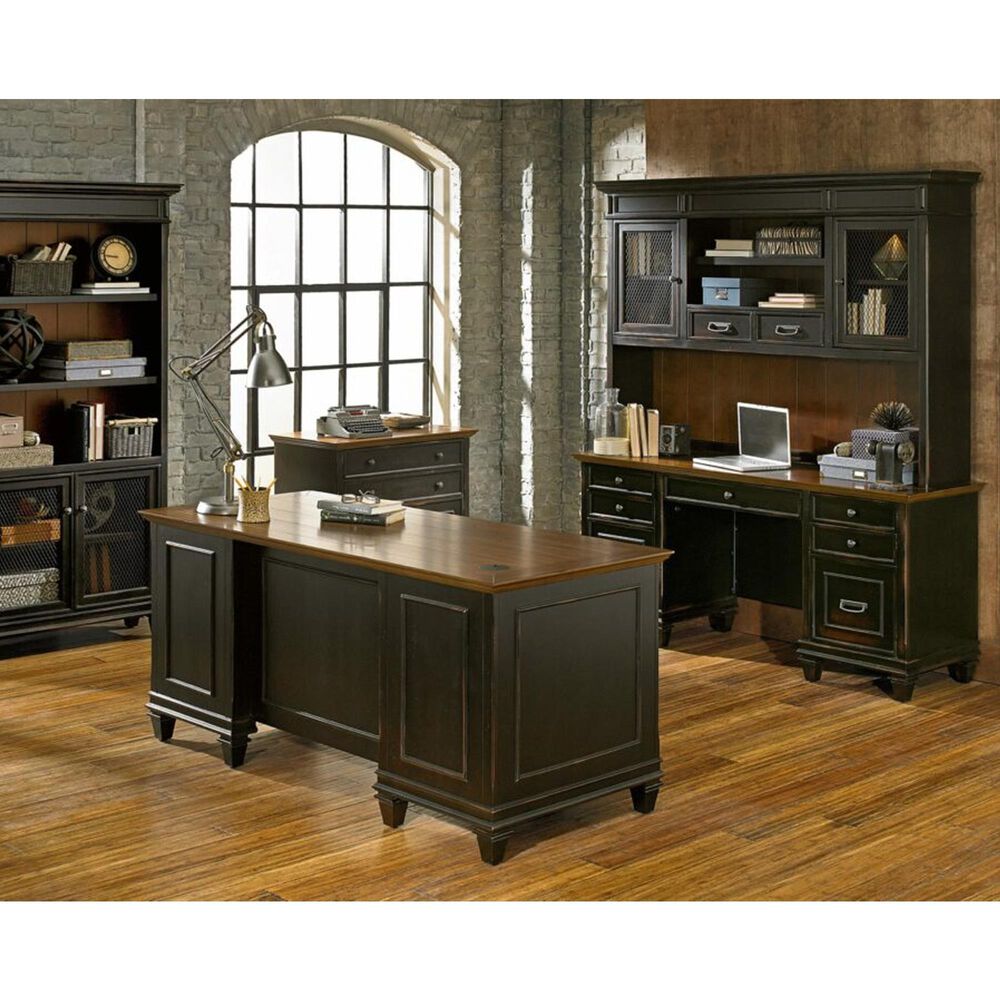 Wycliff Bay Hartford 78&quot; Lower Door Bookcase in Black, , large