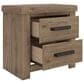 Ashley Oliandon King Panel Bed Dresser Chest and 2 Nightstands in Light Brown, , large