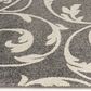 Central Oriental Terrace Tropic Macala 9"10" x 12"10" Stone and Snow Area Rug, , large