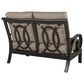 Crown Garden Emerald Patio Loveseat in Aged Rust, , large