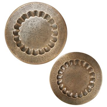Maple and Jade 24" x 24" Wall Decor in Bronze (Set of 2), , large