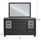 Millenium Foyland 11-Drawer Dresser and Mirror in Black and Brown, , large