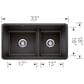 Blanco Precis Reversible 1-3/4 Double Bowl Kitchen Sink with Low Divide in Anthracite, , large