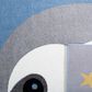 Safavieh Carousel Outer Space 6"7" Square Blue and Grey Kids  Area Rug, , large