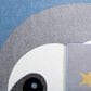 Safavieh Carousel Outer Space 6"7" Square Blue and Grey Kids Area Rug, , large