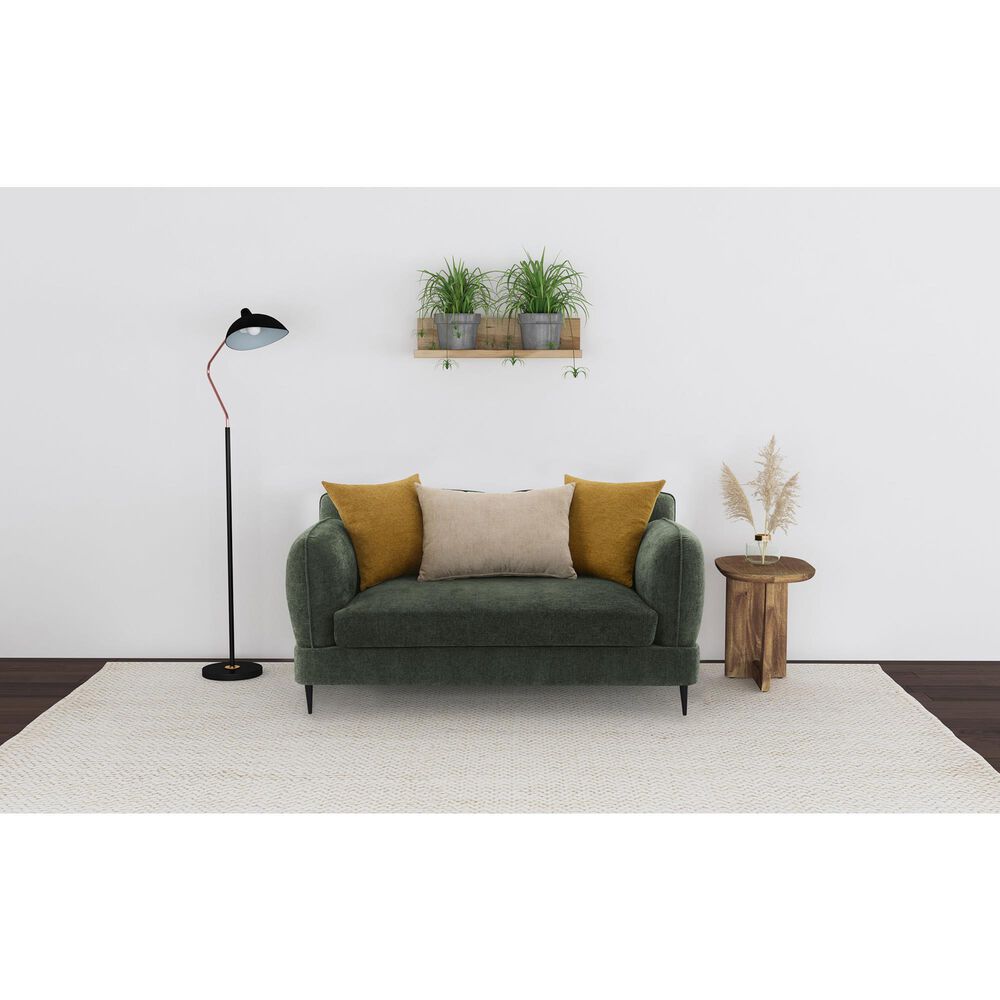 Coaster Jade Stationary Loveseat in Green, , large