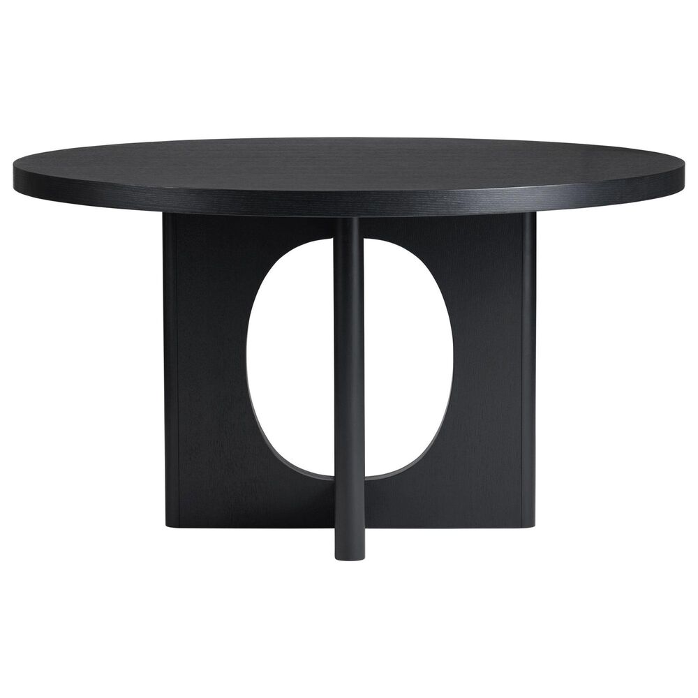 Slatehouse Archer 5-Piece Round Dining Set in Matte Black, , large