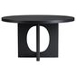 Slatehouse Archer 5-Piece Round Dining Set in Matte Black, , large