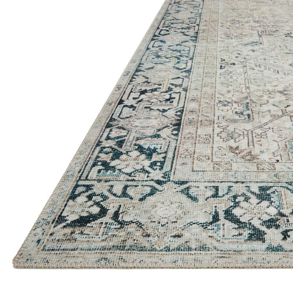 Magnolia Home Lenna LEA-06 2&#39;6&quot; x 9&#39;6&quot; Natural and Denim Runner, , large