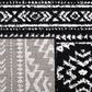 Safavieh Tulum TUL272 2" x 9" Black and Ivory Runner, , large