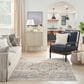 Nourison Astra Machine Washable ASW12 6"7" x 9" Grey and Multicolor Area Rug, , large