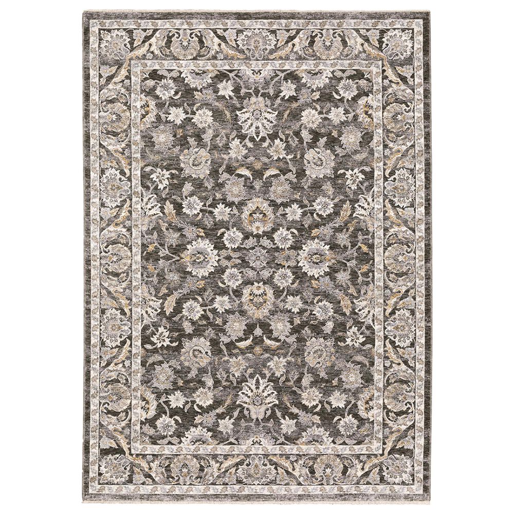 Oriental Weavers Maharaja Nepal 70N 2"3" x 7"6" Grey and Ivory Scatter Rug, , large