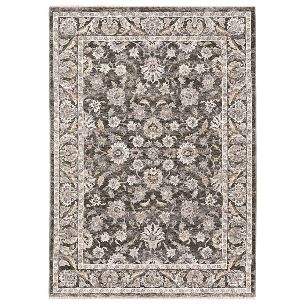 Oriental Weavers Maharaja Nepal 70N 2"3" x 7"6" Grey and Ivory Scatter Rug, , large