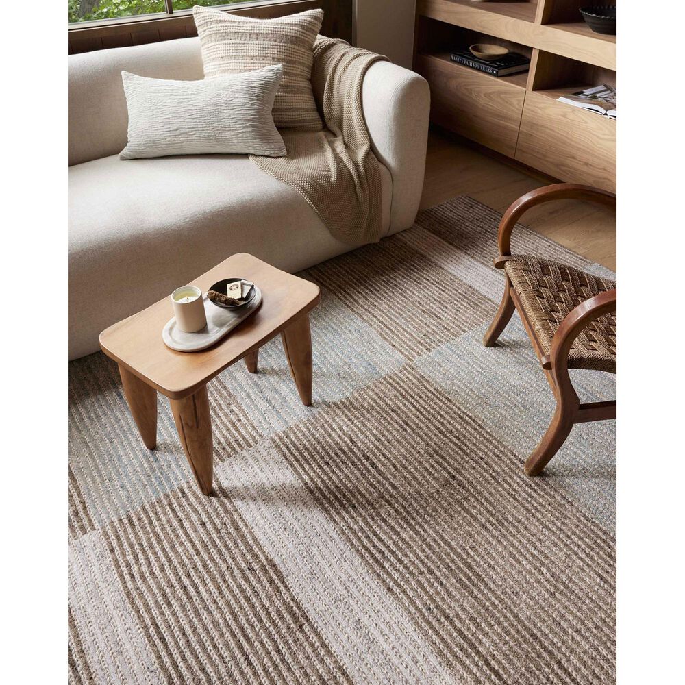 Loloi Stiles 5&#39; x 7&#39;6&quot; Tobacco and Lagoon Area Rug, , large
