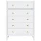 Butler Specialty Company Nora 5-Drawer Tall Dresser in Smooth White, , large