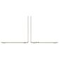 Apple MacBook Air 13.6" Laptop - Apple M4 chip 10-core CPU - 16GB RAM - 10-core GPU - 512GB SSD in Starlight with 3-Year AppleCare+, , large