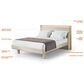 BDI Kava King Platform Bed in Washed Oak with Lighting and USB Ports, , large