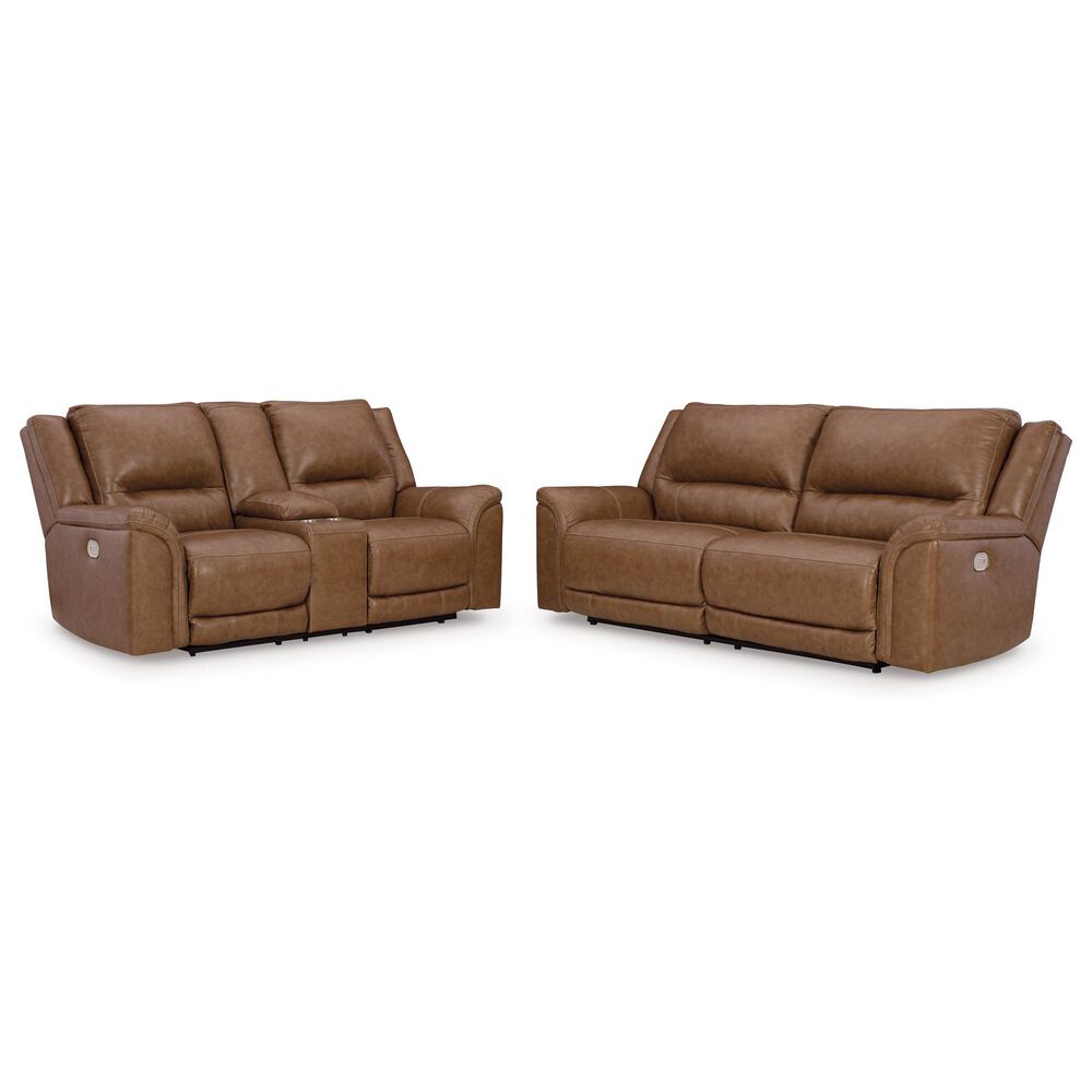 Ashley Trasimeno Power Reclining Sofa in Caramel, , large