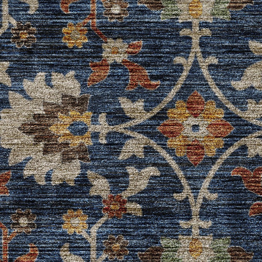 Dalyn Rug Company Silk Road Navy, Copper, Gold, Beige, Sage and Brown 8&#39; x 10&#39; Area Rug, , large