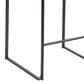 LumiSource Fuji Stackable Counter Stool with Black Faux Leather Cushion in Black (Set of 2), , large