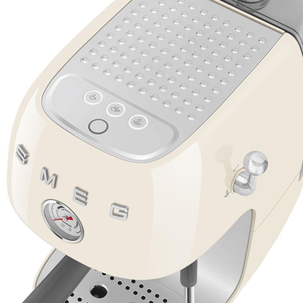 SMEG Espresso Manual Coffee Machine with Grinder in Cream, , large