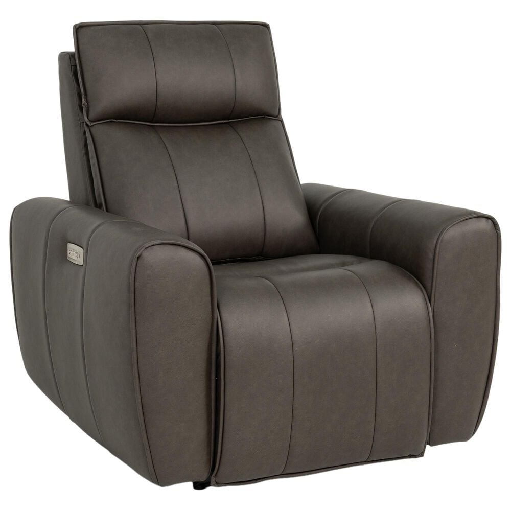 Aurora Furnishings Zero Gravity Power Recliner with Power Headrest in Dallas Espresso, , large