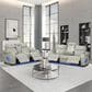 Titanic Furniture All Star Power Reclining Loveseat with Power Headrest in Gray, , large
