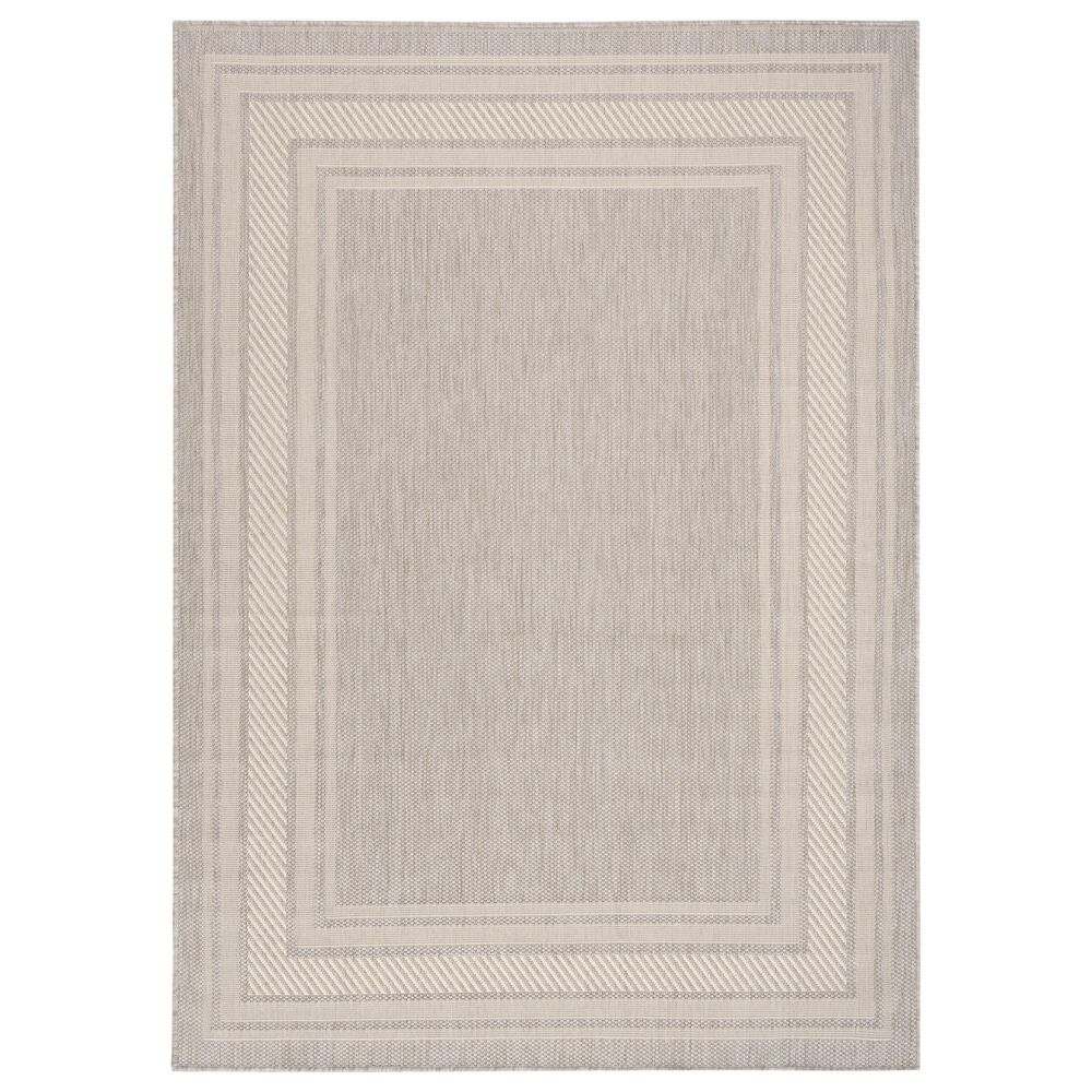Nourison Horizon HOZ03 Grey 6&#39; x 9&#39; Indoor/Outdoor Area Rug, , large
