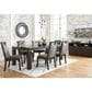 Ashley Hyndell Rectangular Dining Table in Dark Espresso Brown - Table Only, , large