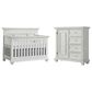 Oxford Baby Weston 2-Piece Crib and Dresser Nursery Set in Vintage White, , large