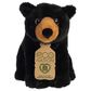 EcoNation 9.5" Black Bear Plush, , large