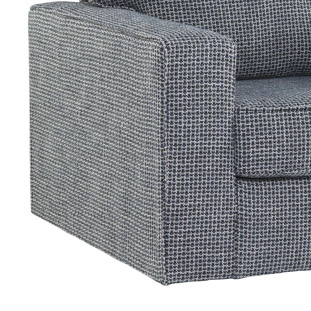 Ashley Olwenburg Swivel Accent Chair in Denim, , large