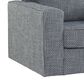 Ashley Olwenburg Swivel Accent Chair in Denim, , large