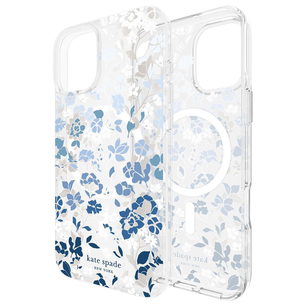 Kate Spade Protective MagSafe Case for iPhone 16 Plus in Flowerbed Blue, , large