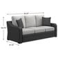 Ashley Beachcroft Sofa with Light Gray Cushion in Black, , large