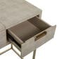 Maple and Jade Vanity Stool and Hidden Mirror in Light Gray and Gold, , large