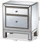 Baxton Studio Fadri 2 Drawer Nightstand in Mirrored, , large