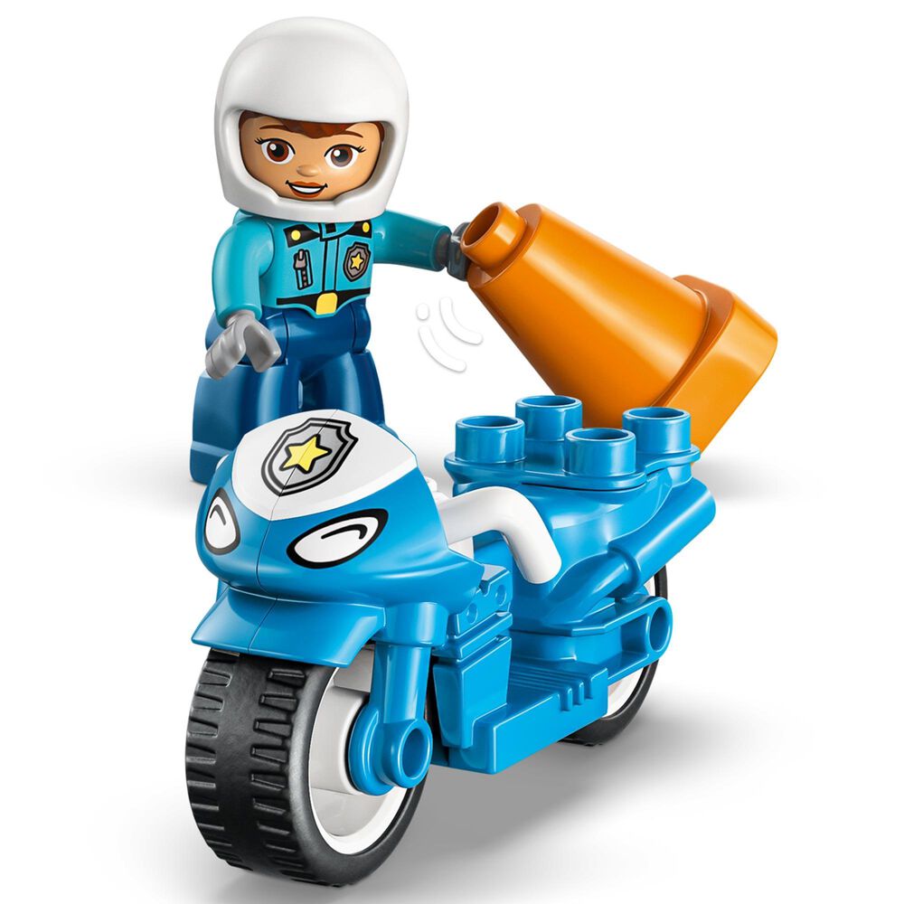 LEGO Duplo Town Police Motorcycle Building Set, , large