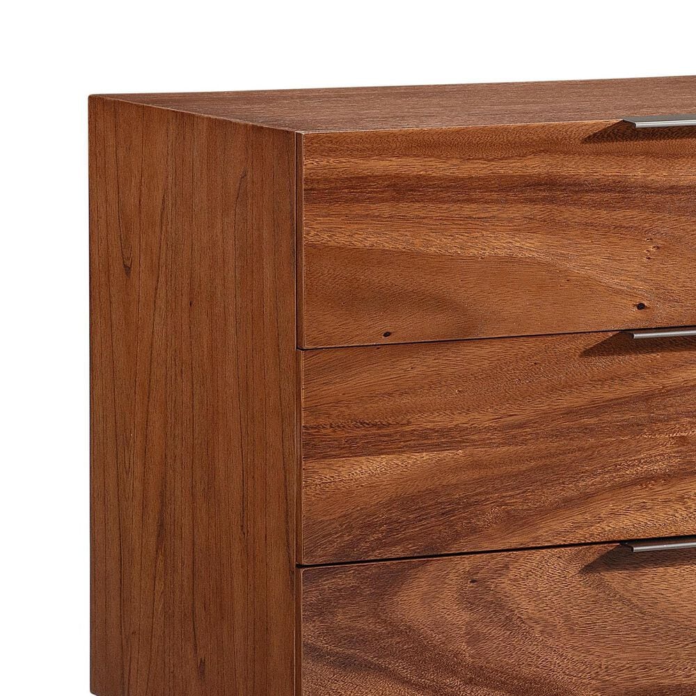 Bernhardt Brasea 3 Drawer Nightstand in Lume and Tungsten with USB Ports, , large