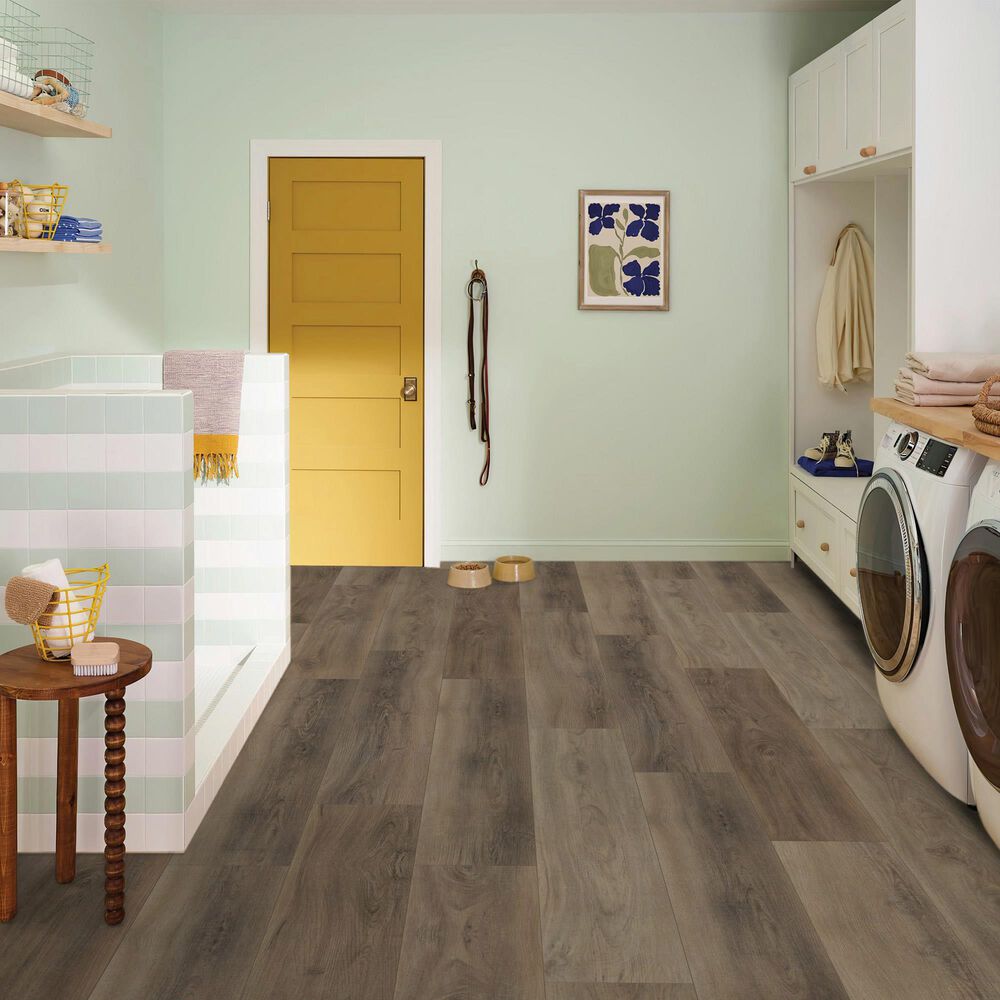 US Floors Originals Enhanced Worn Leather Pecan 9" x 72" Luxury Vinyl Plank, , large