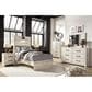 Ashley Cambeck Twin Panel Bed in Whitewash with Lighting, , large
