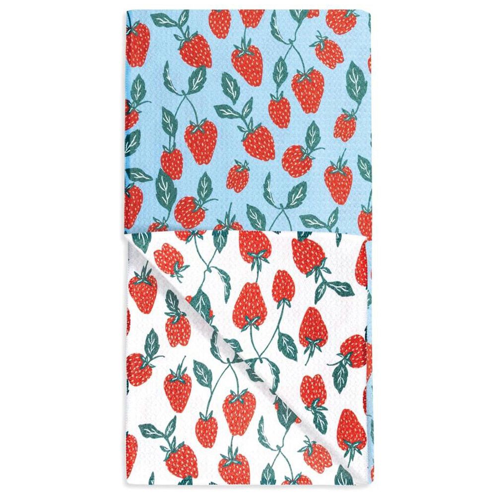 MuKitchen Vibe Dish Towel in Strawberry Vine, , large