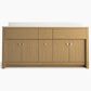 Kohler Alouette 72" Double Bathroom Vanity in Light Oak with 2 cm White Quartz Top and Rectangular Sinks, , large
