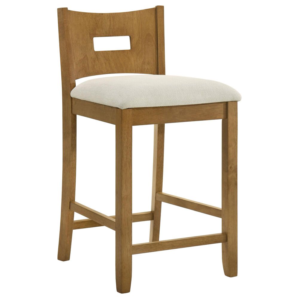 Armen Living Ren 26" Counter Height Stool in Amber Glow, , large