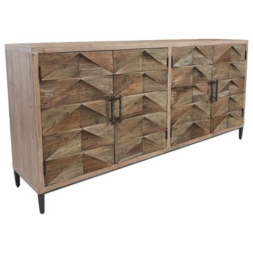Classic Home Maverick 4-Door Sideboard in Brown, , large