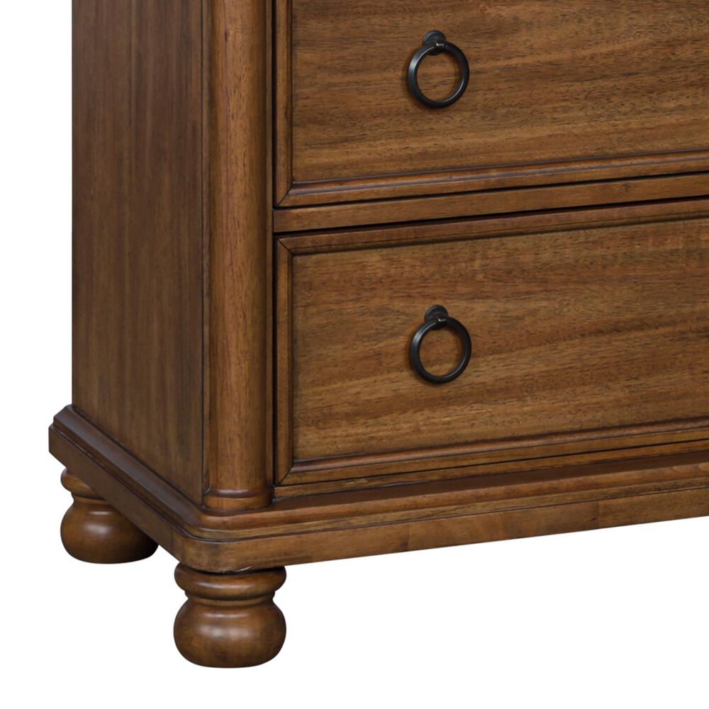 Ashley Rowlenstown 5-Drawer Chest in Medium Brown, , large